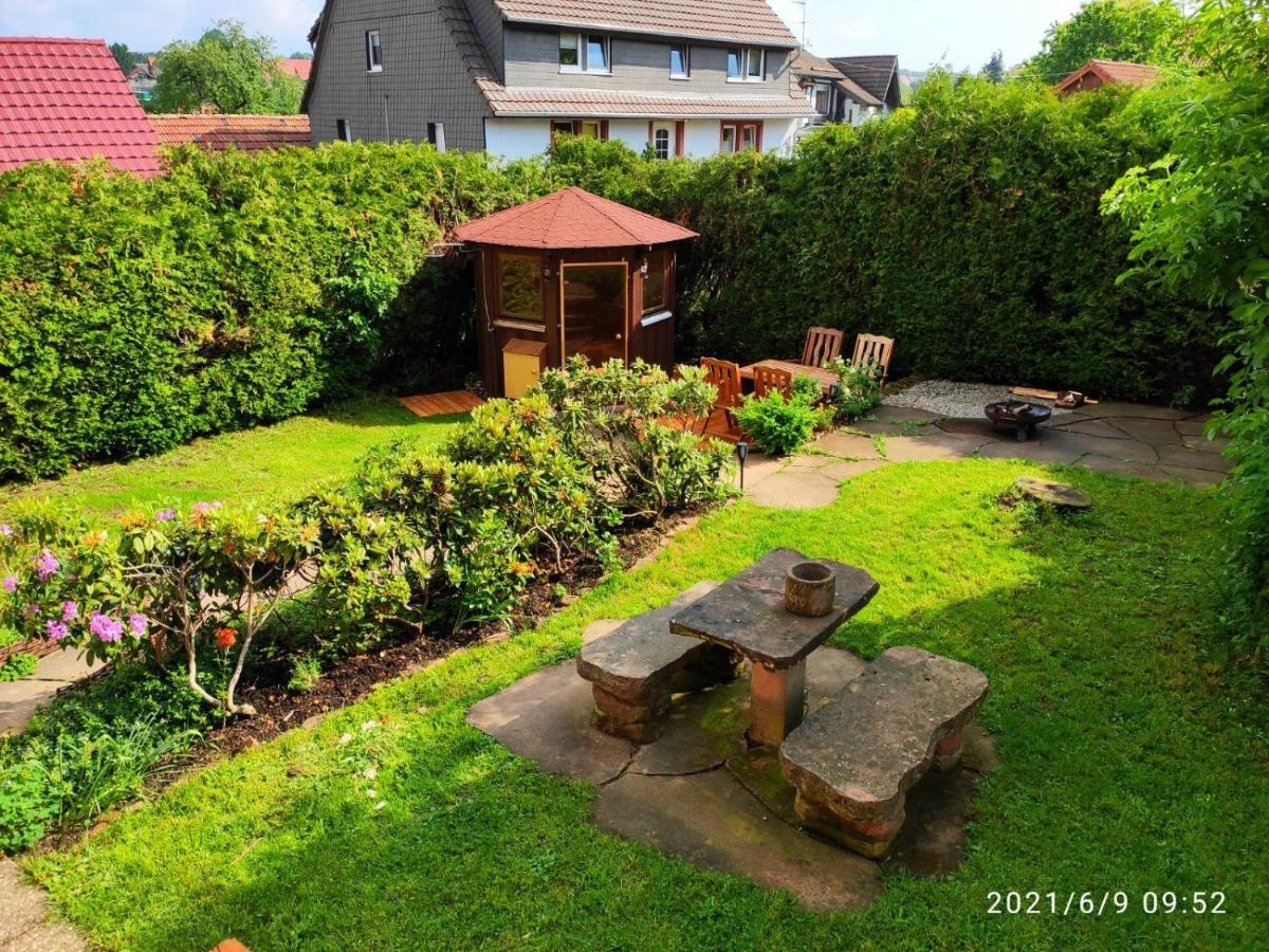 Ferienhaus Marre - Mit Grill, Feuerstelle Und Gartensauna Waldbrunn  المظهر الخارجي الصورة